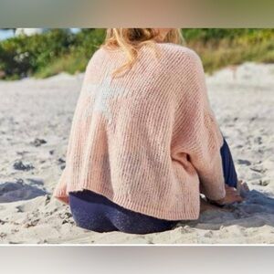 Debbie Katz Lulu Baby Pink Sweater with Star Design back